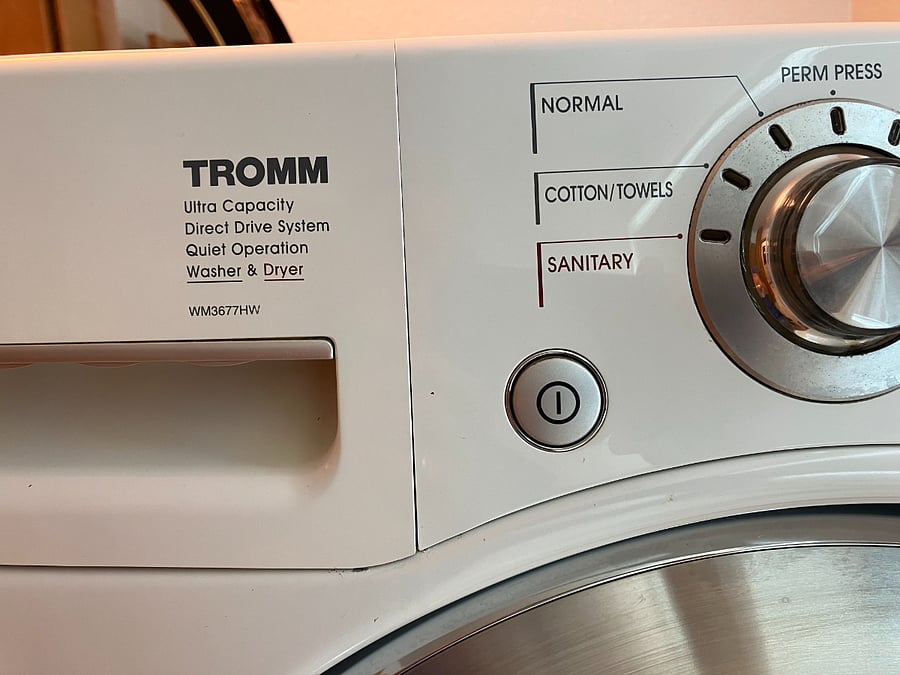 This is a LG Tromm Washer and Dryer combo in 1 ( great for small loads within your private unit)