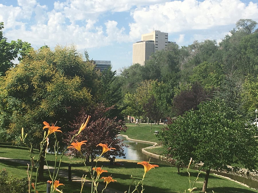 Beautiful parks just outside the front door, yet just a few blocks to downtown SLC