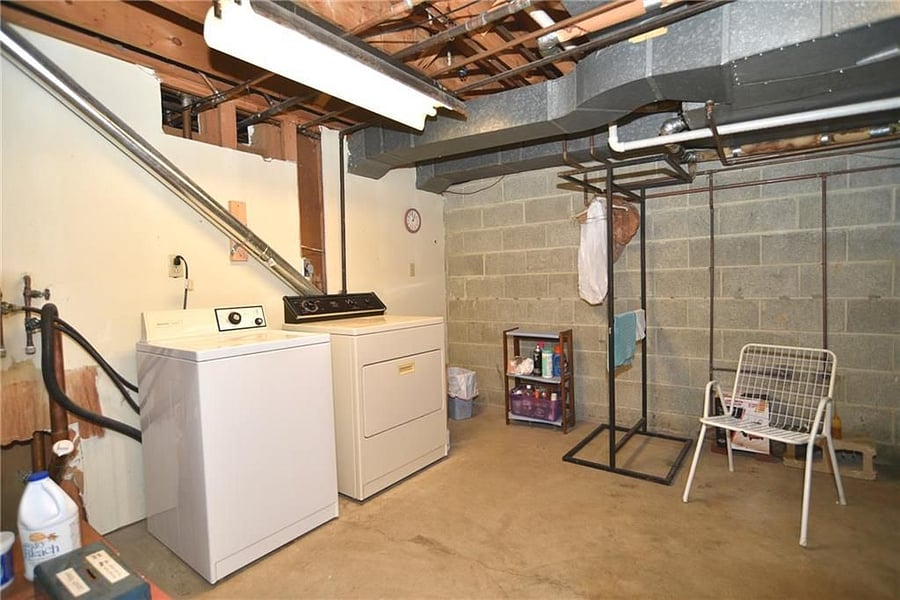 shared laundry area