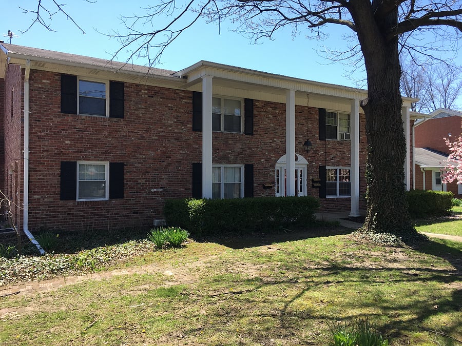 front of building housing four units