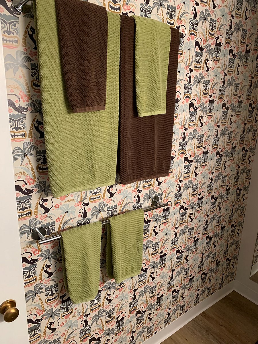 Downstairs - bathroom wallpaper