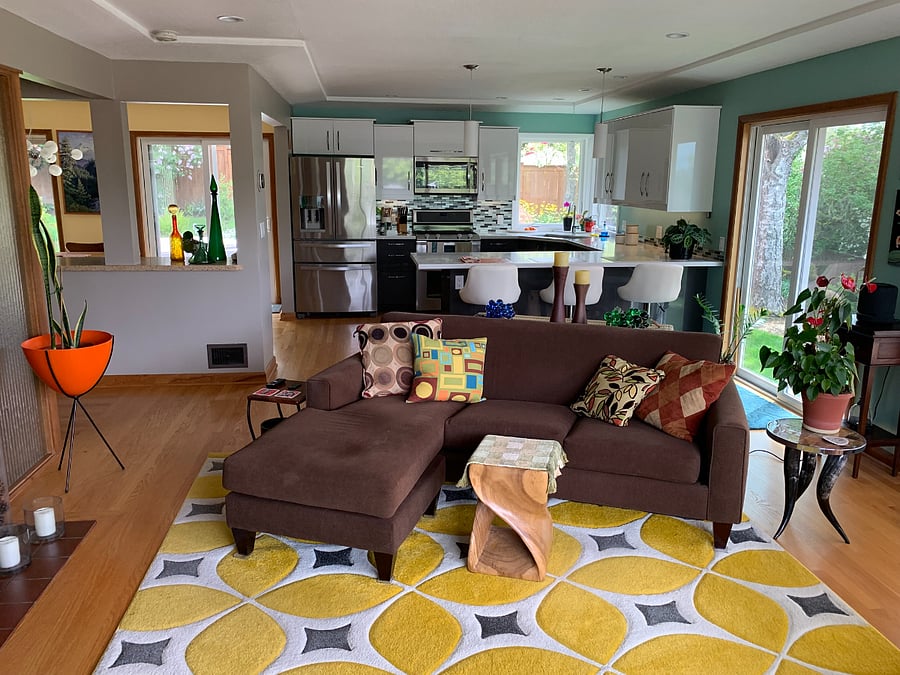 Upstairs - living/kitchen great room