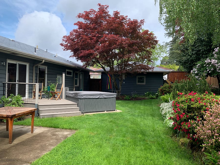 Private-ish back yard