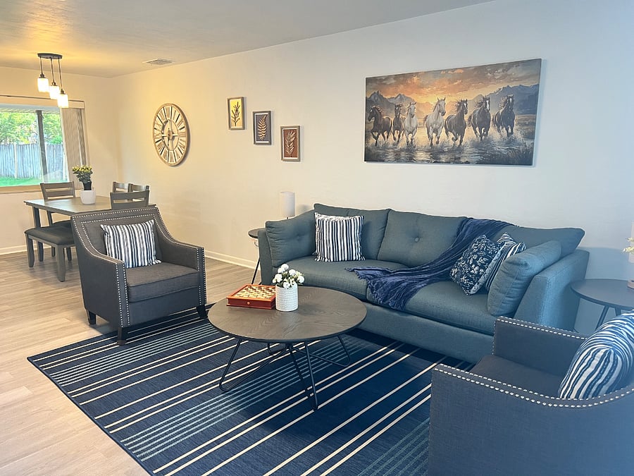 Living Room and Dining room