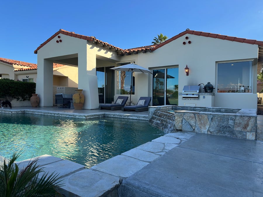 Backyard and pool