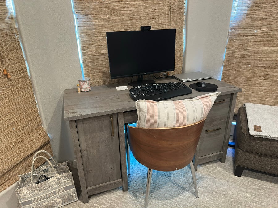 Primary Bedroom WFH desk setup