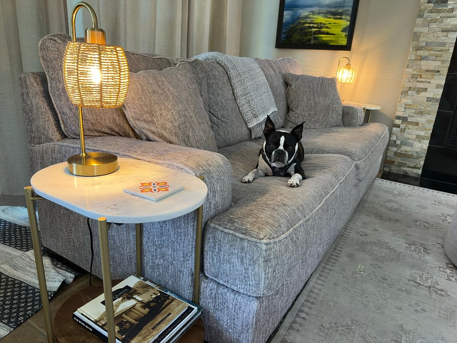 Family room cozy sofa
