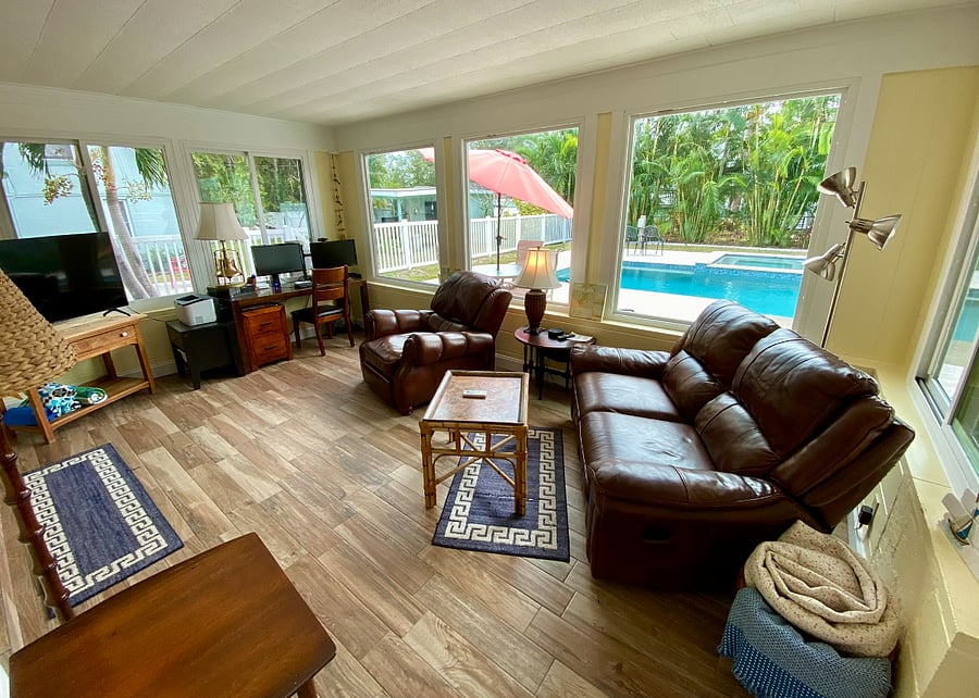 Chill out in the sunroom!