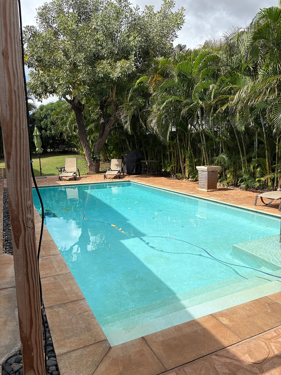 Outdoor pool, outside your front door
