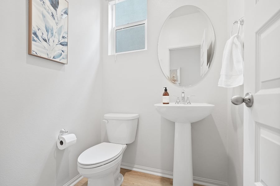 half bathroom on main floor