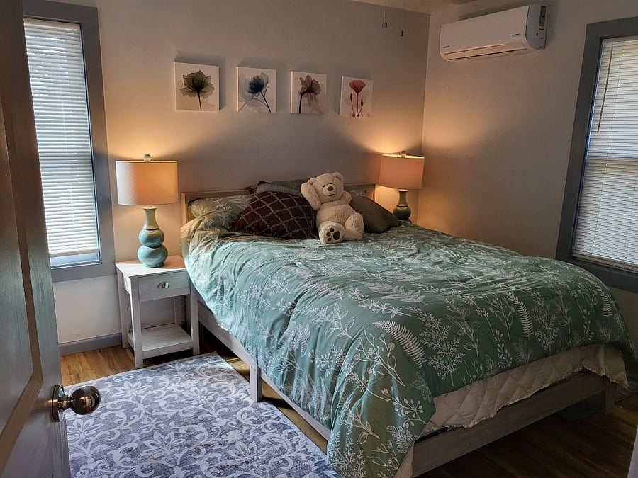 Queen sized pillow top bed