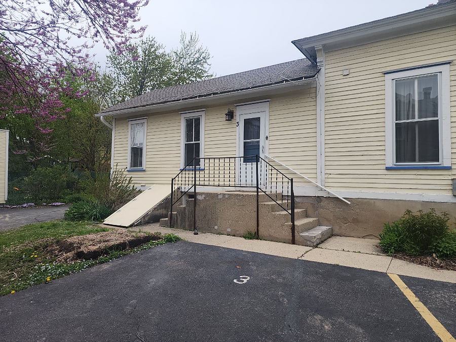 Dedicated parking space in front of unit