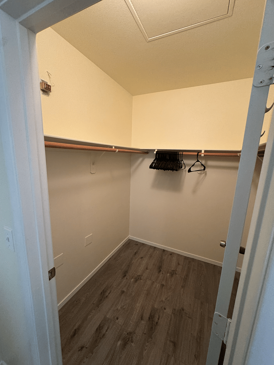 Primary walk-in closet