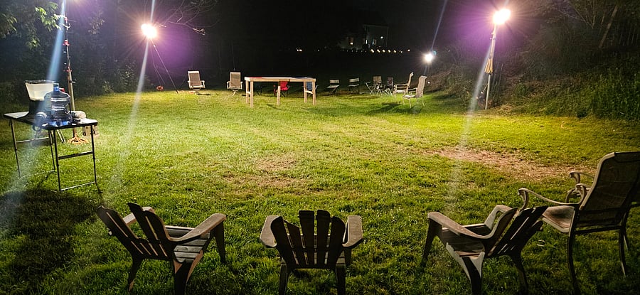Creekside yard area