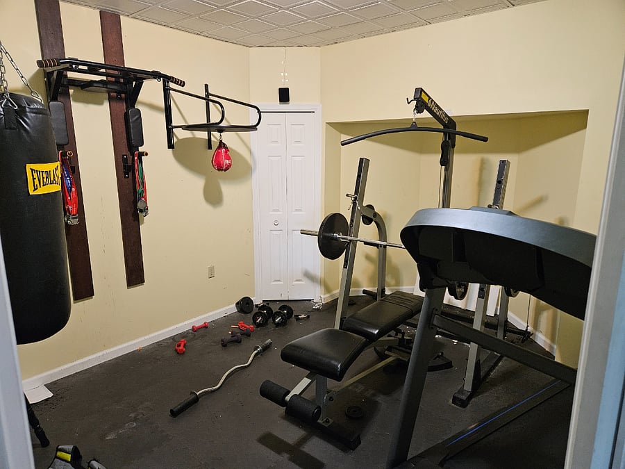 Basement, exercise room