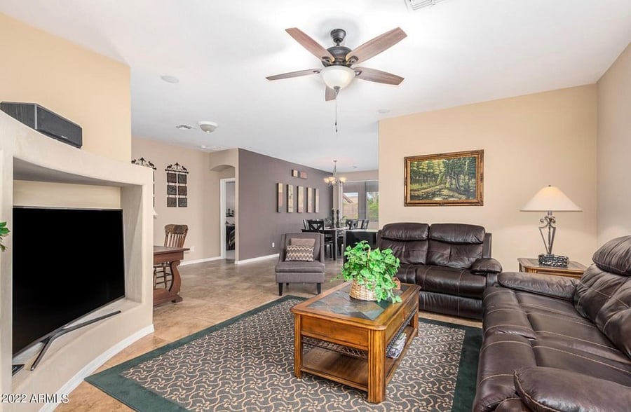 Living room- furnishings have been updated since picture- all new reclining couches.