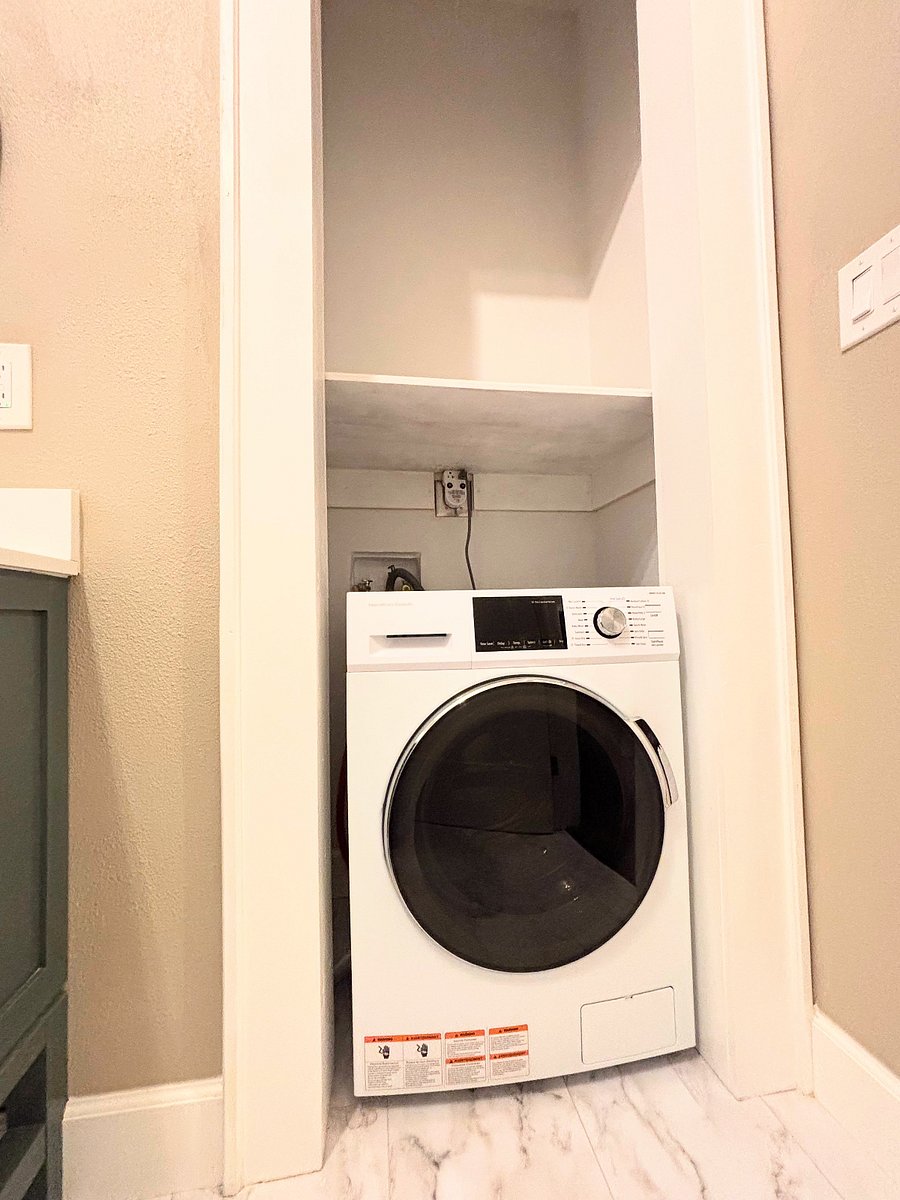 All in one Washer/Drier unit in Bathroom closet