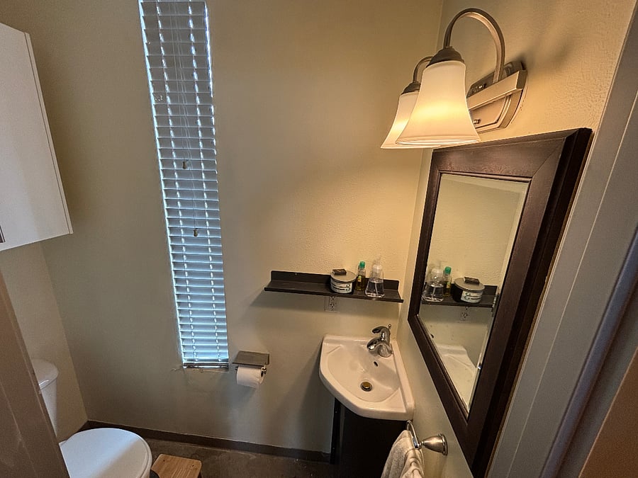 Half bath on 2nd floor