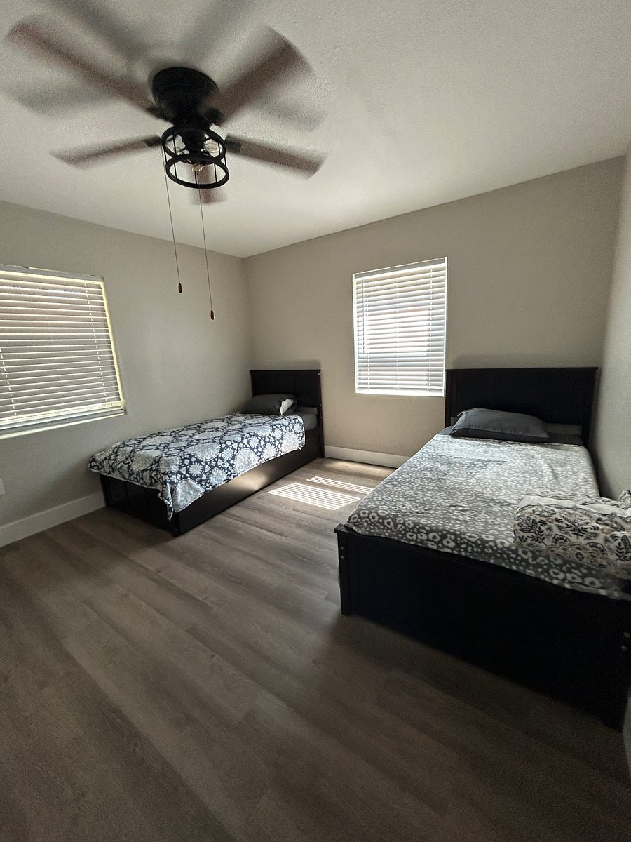 Bedroom 3 with two twins and two twin trundles.