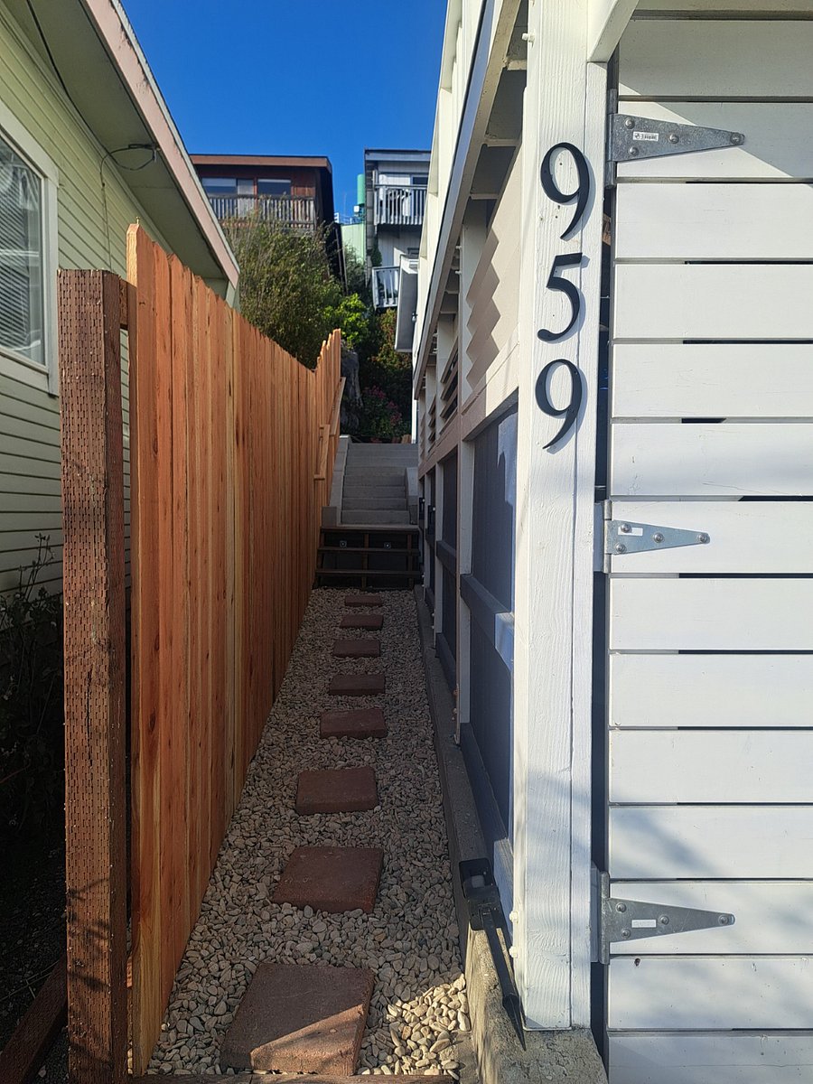 Private and secure entrance to guest house