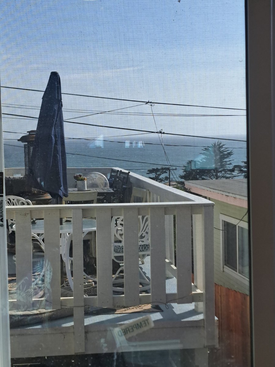 Expansive Million Dollar Ocean view from kitchen window. In August you can see whales swim by.