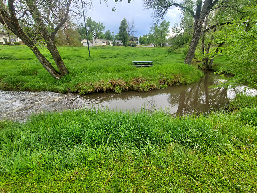 Sanderson Gulch, right next to the house.