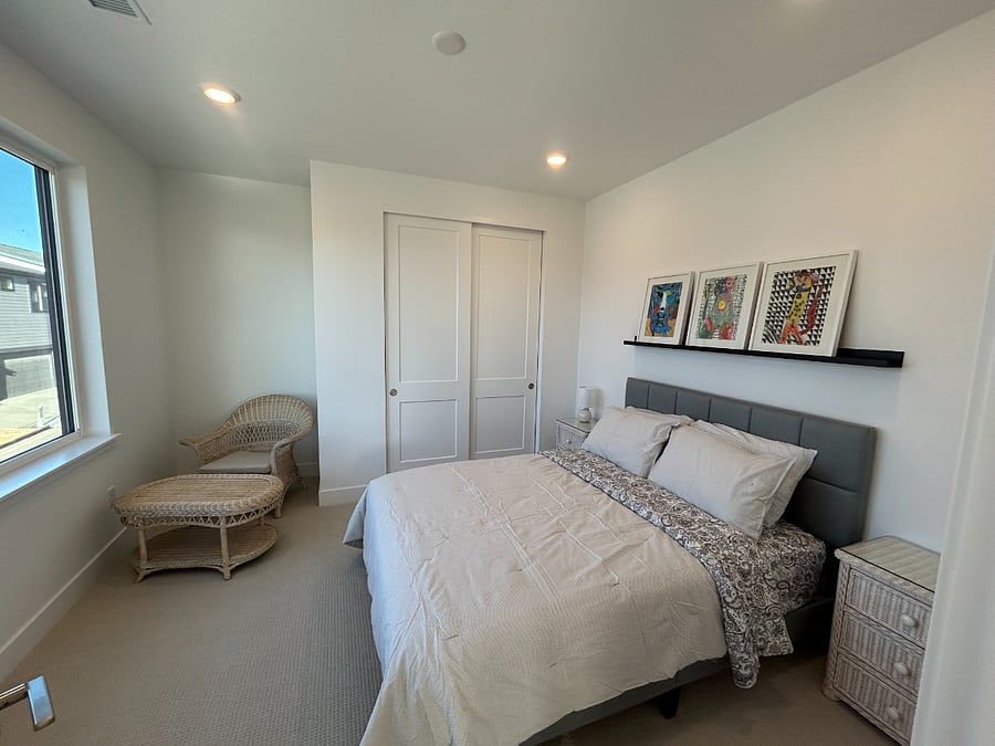 Full closet in the bedroom