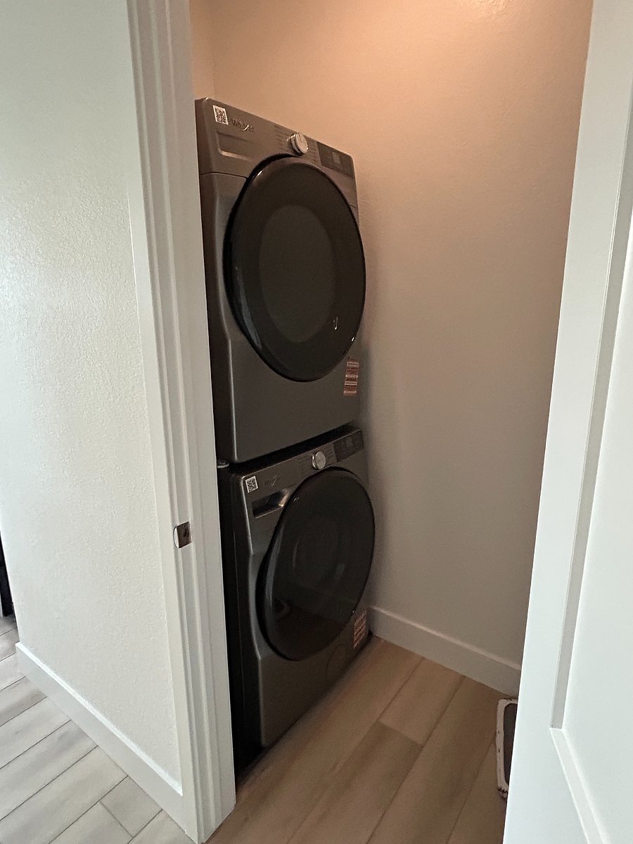 Washer/Dryer are included in the unit.