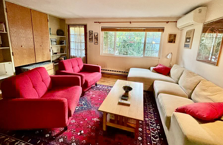 Living room facing the street. 