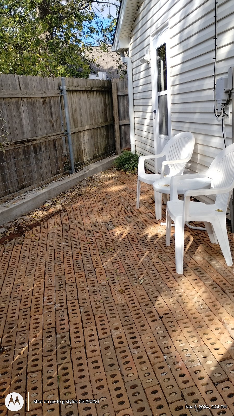 Rear patio