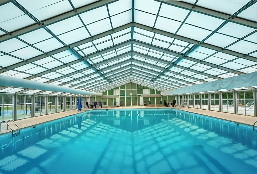 Indoor, heated community pool