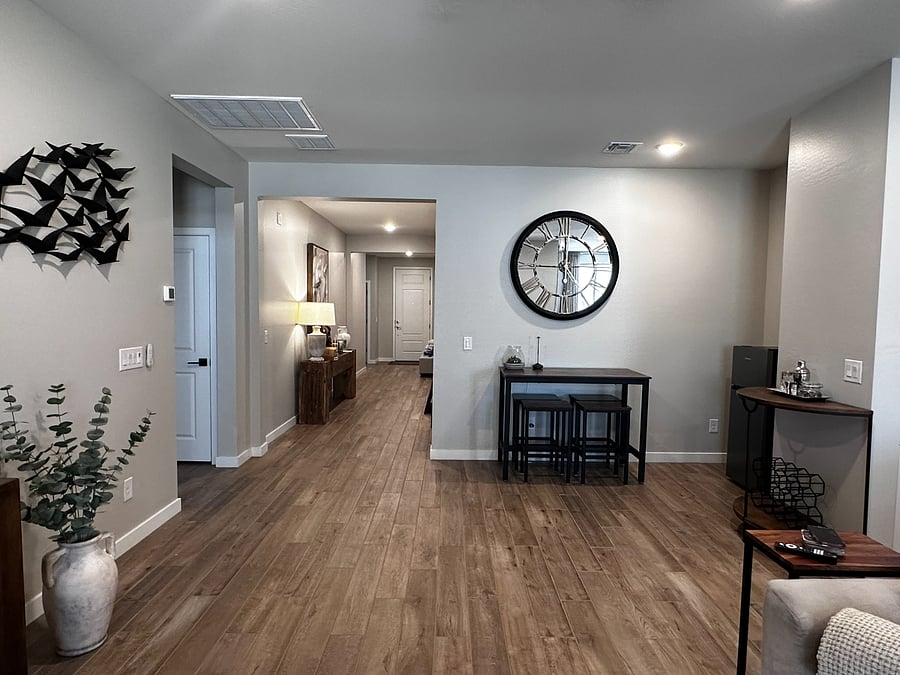 Looking back towards front door
