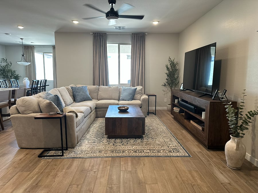 Living Room- Super comfy couch!