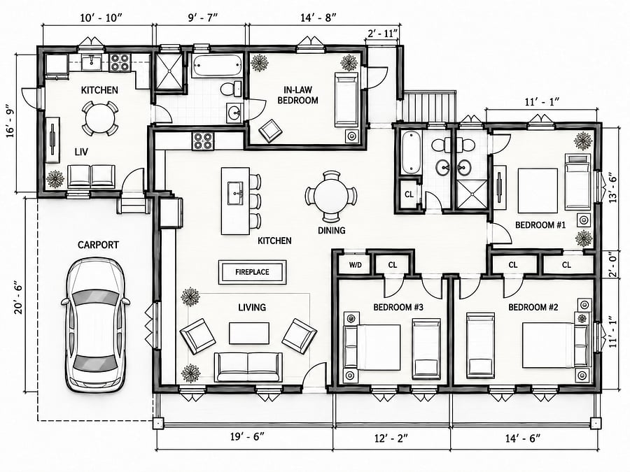 Property Floorplan
Bedroom # 1 Sleeps 2-3. 1 Queen 1 Twin
Bedroom #2 Sleeps 2-3 . 1 Queen 1 Twin
Bedroom #3 Sleeps 2-3 . 1 Full 1 Twin
Option 4th Bedroom
4th Bedroom. Full Size Murphy Bed Sleeps 1-2