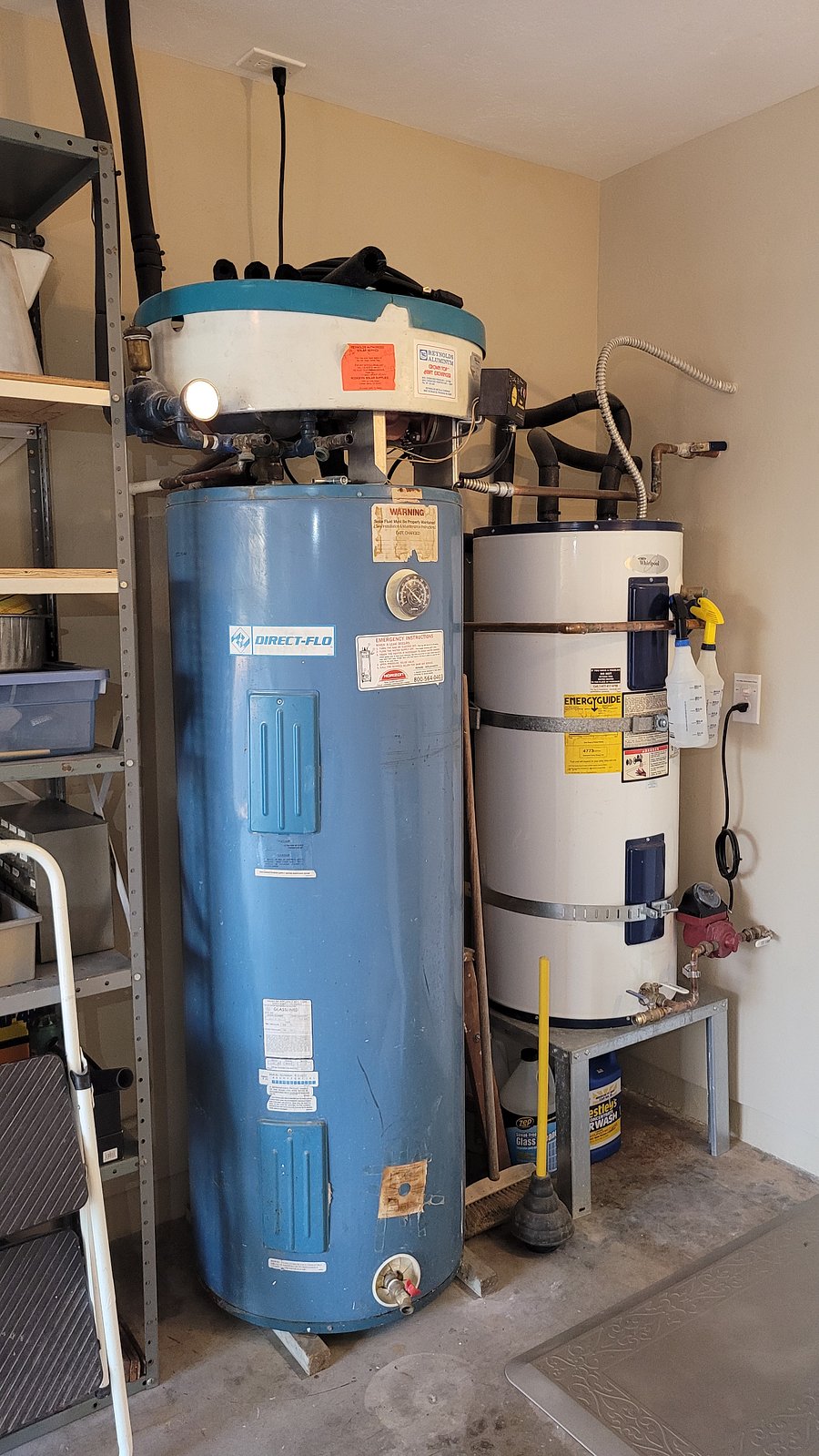 Plenty of Hot Water with add'l 60 gal Solar Hot Water Tank.