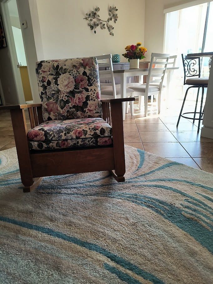 Time to relax in rocking chair!