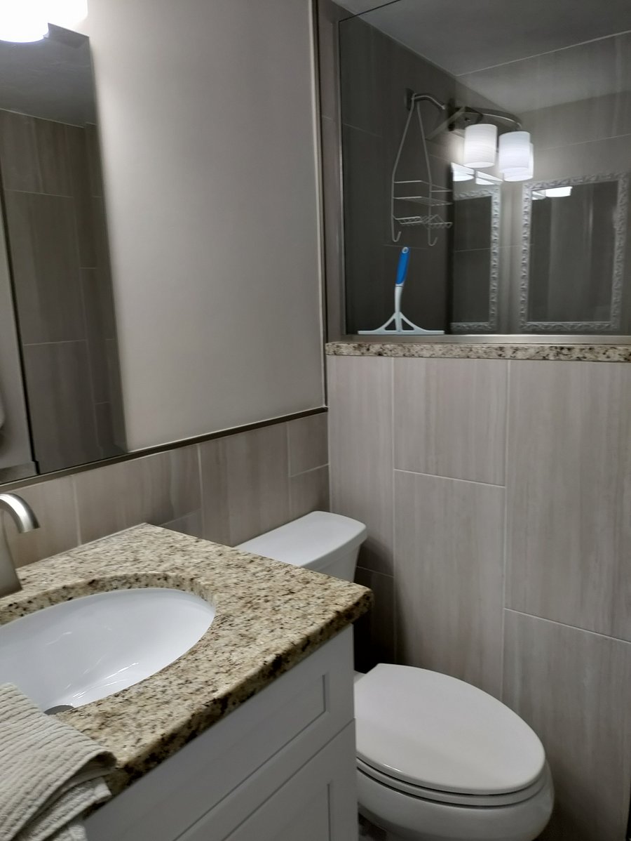 Master walk in shower. Hair dryer , all linens and towels!