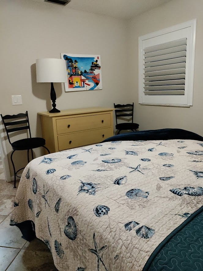 second bedroom roomy and plenty of closet and drawers