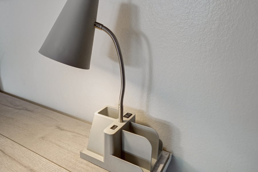 Desk lamp.
