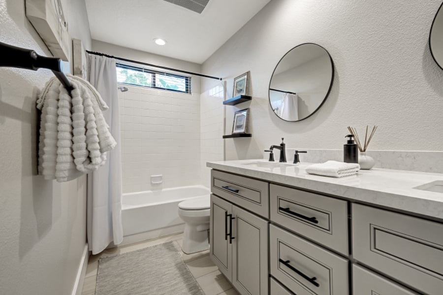 Attached private update full bathroom.