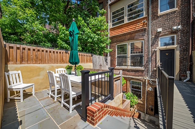 Outdoor space usable by the renter.