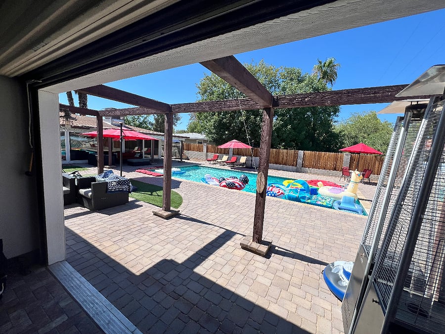 View from Casita to the Pool.