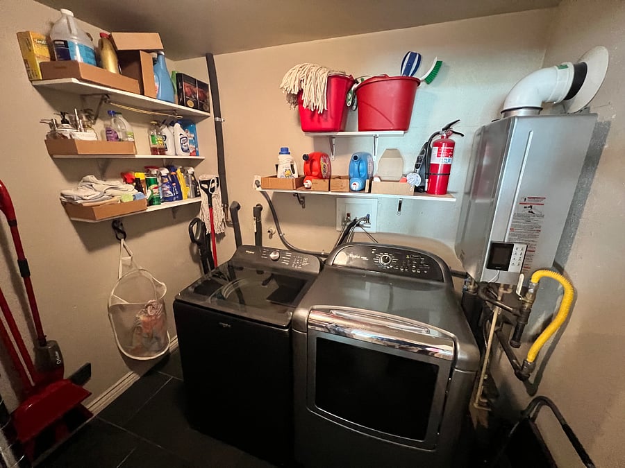 In Home Laundry Room with Washer and Dryer.