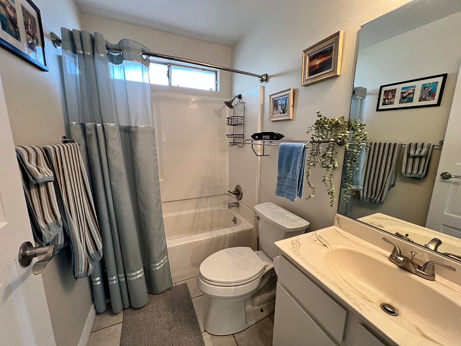 Private En-Suite Bathroom, with Shower and Tub.