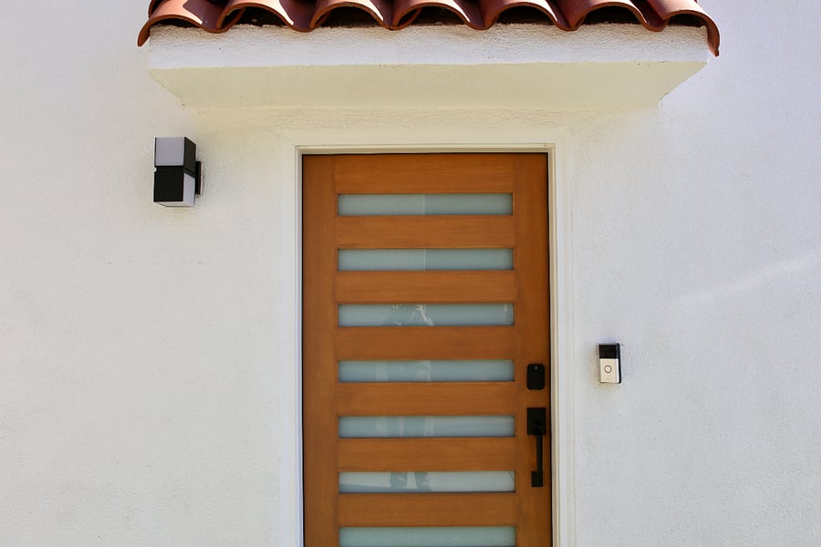 Front Door, Sconce, & Ring Doorbell