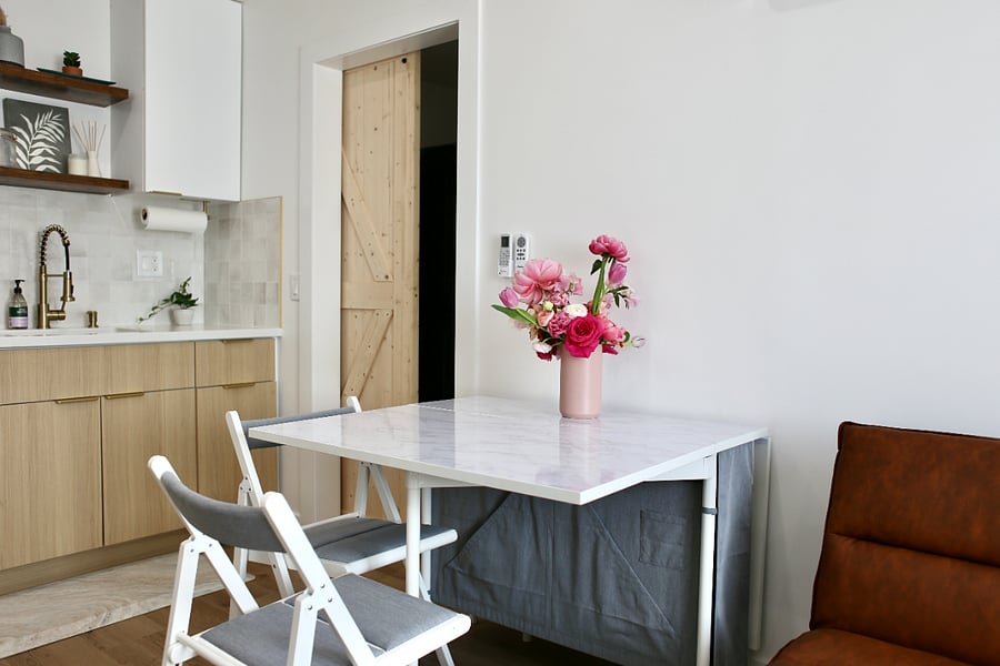 Fold-out Dining Table (seats up to 4)