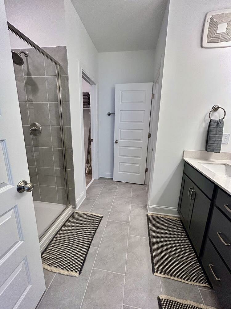 Private Bathroom - with walk-in shower, enclosed toilet room, double vanity
