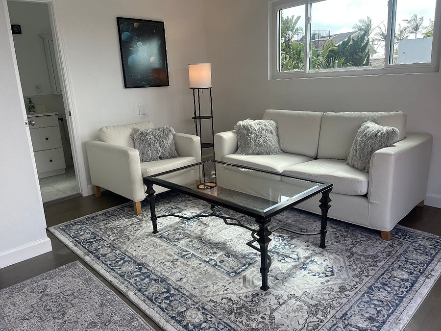Upstairs TV room with sofa bed
