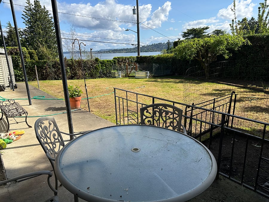 View From Backyard with Lake View