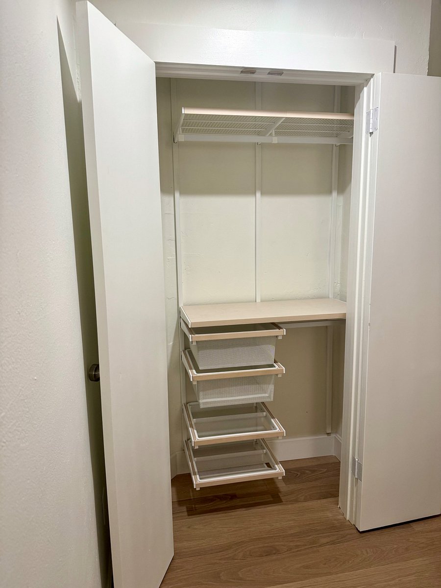 Closet is office / 2nd bedroom